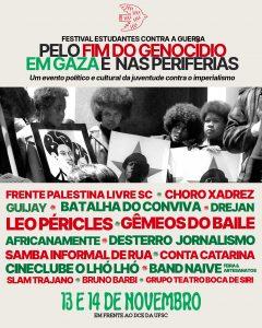 Evento de resistência e denúncia do imperialismo e violência