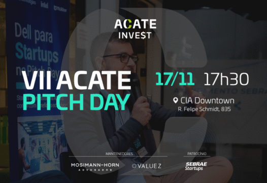 Conexão entre startups catarinenses e investidores no VII ACATE Pitch Day