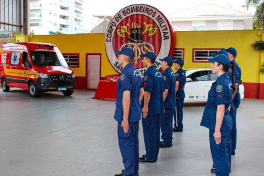 Nova viatura e equipamentos do Corpo de Bombeiros Militar de Santa Catarina em Rio do Sul