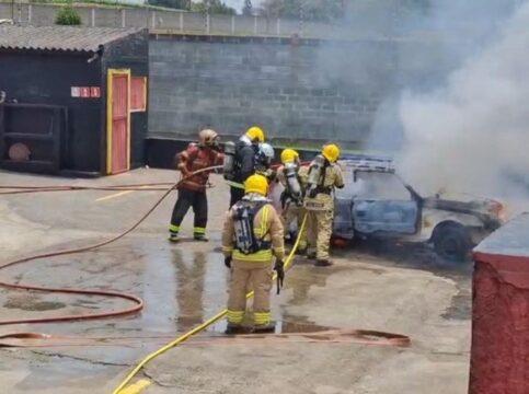 Bombeiros do CBMSC em workshop técnico