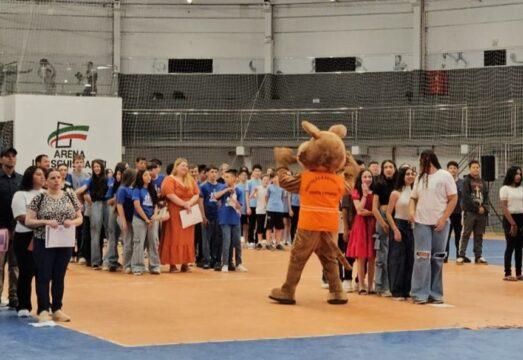 Alunos certificados do Programa Defesa Civil na Escola em Xanxerê