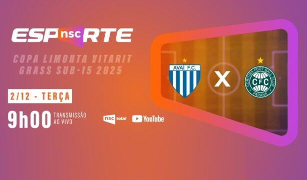 Partida Avaí vs. Coritiba na Copa Limonta SUB-15