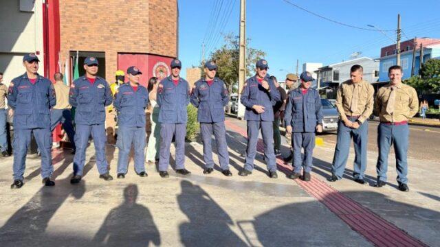 Equipamentos e viaturas entregues no 12º Batalhão de Bombeiros Militar em São Miguel do Oeste
