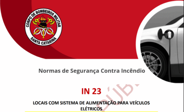 Edifício com ponto de recarga para veículos elétricos