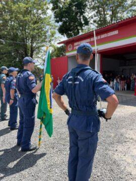 Cerimônia de formatura e promoções no quartel do CBMSC em Bom Retiro