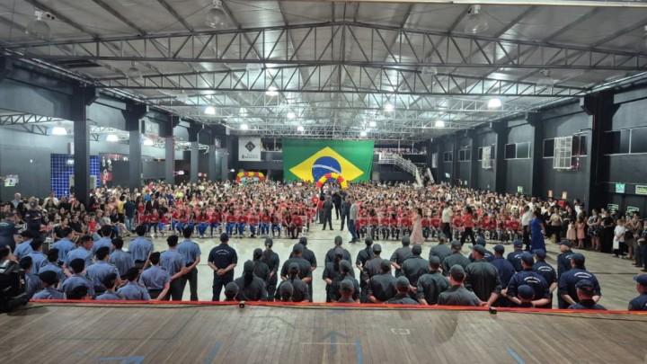 Equipamentos e promoções no evento do CBMSC