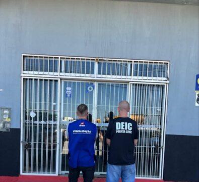 Loja de autopeças com peças furtadas