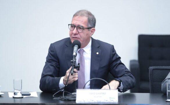 Deputado Luiz Gastão apresentando relatório sobre a redução da jornada de trabalho para 40 horas semanais