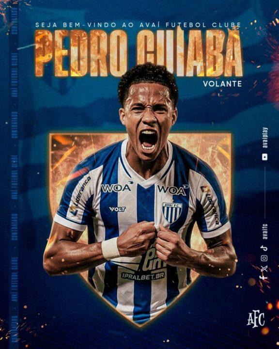 Imagem de Pedro Cuiabá, novo volante do Avaí para a temporada 2026