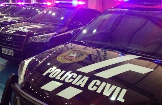 Prisão de suspeito pela polícia