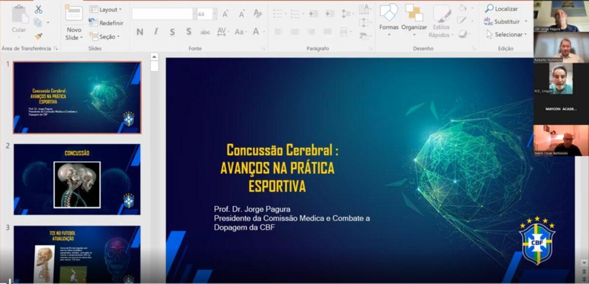 Reunião on-line da FCF com Jorge Pagura da CBF