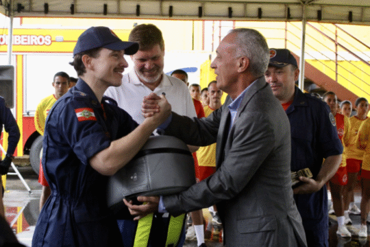 Solenidade do 7º Batalhão de Bombeiros Militar em Itajaí