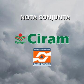 Temporais intensos em Santa Catarina