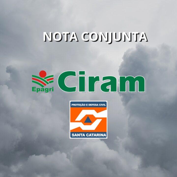 Temporais intensos em Santa Catarina
