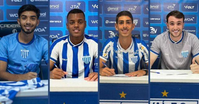 Foto dos atletas da Base Avaiana