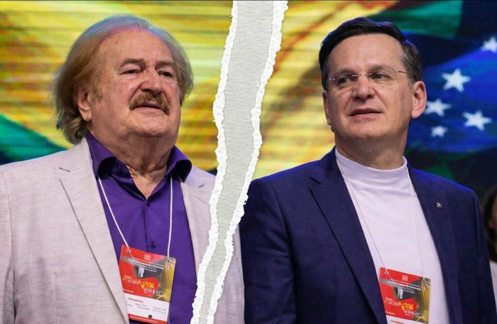 Líderes religiosos Narcizo Parisotto e Jair Miotto em conflito na igreja