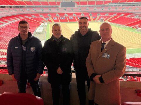 Presidente da FCF e comitiva do futebol brasileiro em Londres