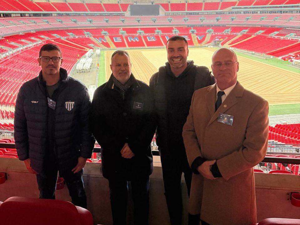 Presidente da FCF e comitiva do futebol brasileiro em Londres