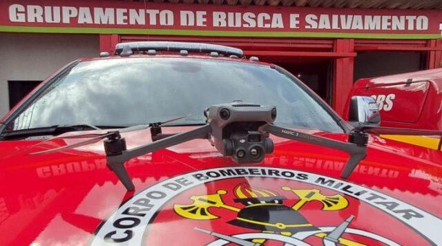 Drone térmico utilizado no resgate da pessoa perdida