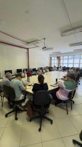 Foto da reunião na Reitoria da UFSC
