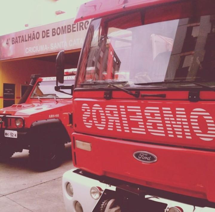 Bombeiros Militares em ação