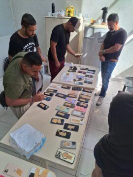 Celulares devolvidos pela Polícia Civil de Santa Catarina