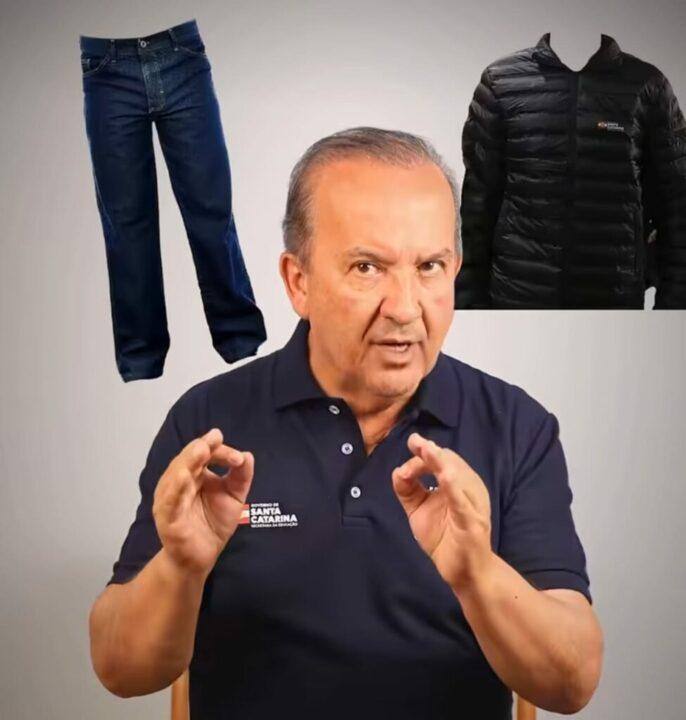 Governador Jorginho Mello discute a compra de uniformes escolares