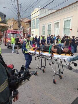 Exercício simulado de combate a incêndio
