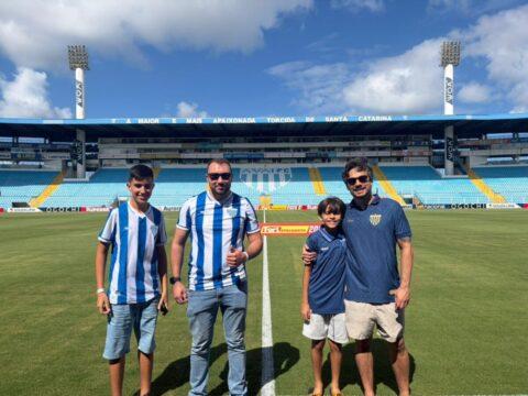 Sócios do Leão participando de ação exclusiva no estádio
