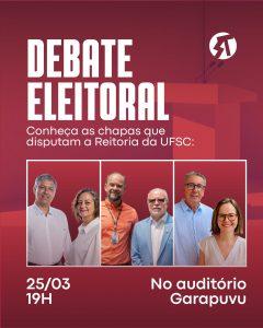 Candidatos à consulta para Reitoria na UFSC