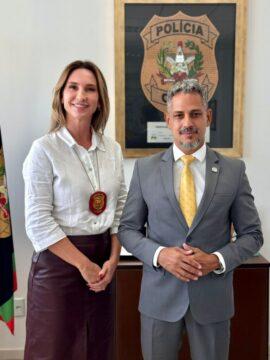 Delegada Alessandra Colpani Rabello na PCSC