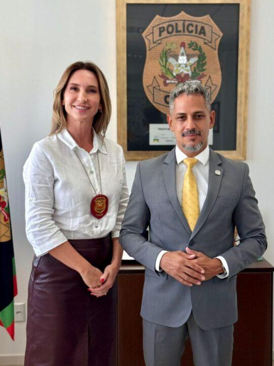 Delegada Alessandra Colpani Rabello na PCSC