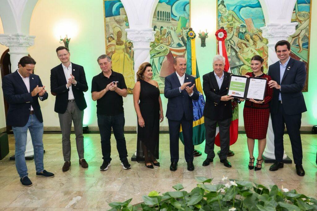 Vista do futuro resort Vila Galé Floripa em Florianópolis