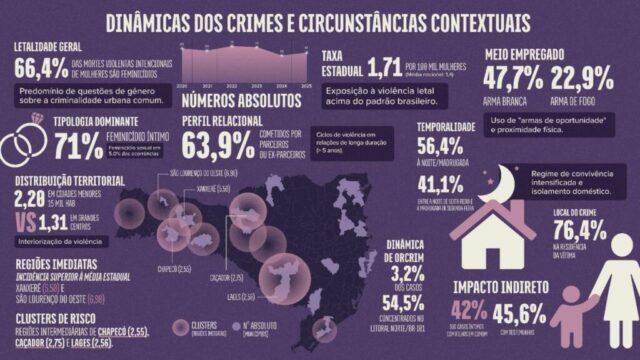 Mapa do Feminicídio em SC