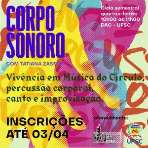 Oficina de Música Corporal - Percussão e Improvisação
