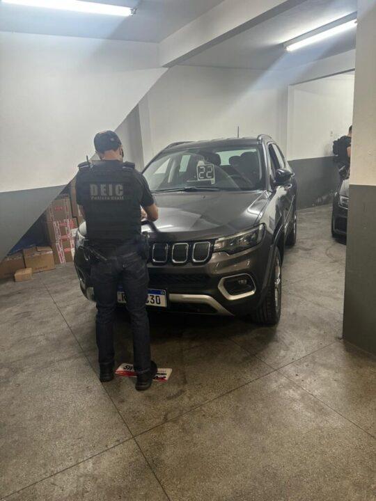 Veículos de luxo apreendidos na operação contra lavagem de dinheiro