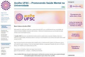 Imagem ilustrativa do portal Acolhe UFSC da UFSC