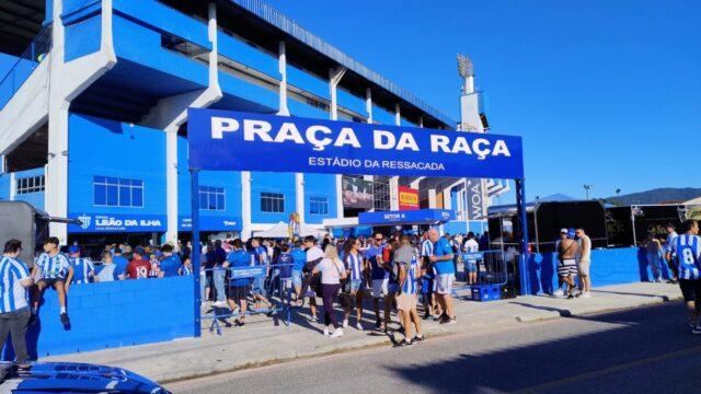 Evento antes da partida do Avaí na Ressacada