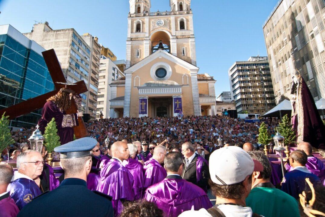 Imagem representativa da Procissão do Senhor dos Passos em Florianópolis
