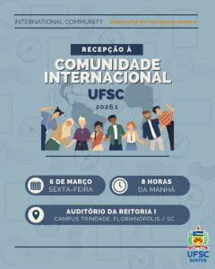 Atividades de integração acadêmica e cultural na UFSC