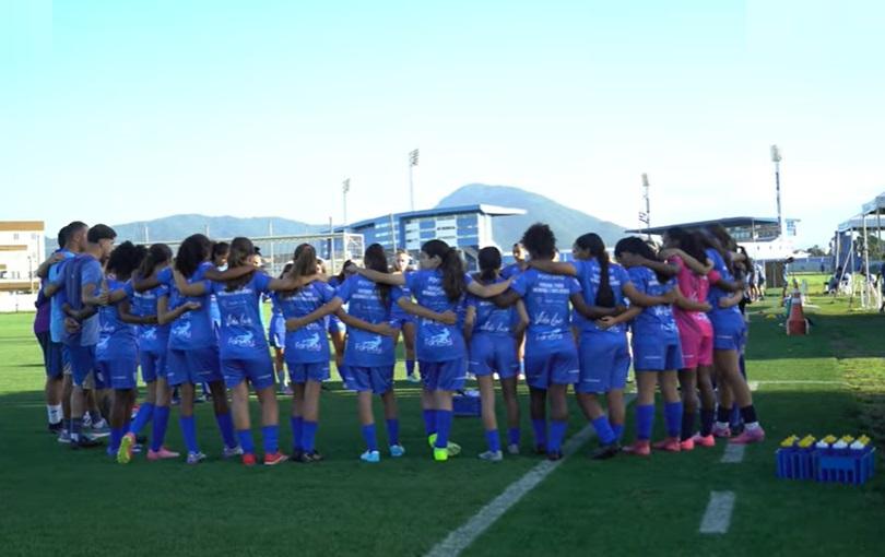 Equipe do Avaí Futebol Feminino em campo