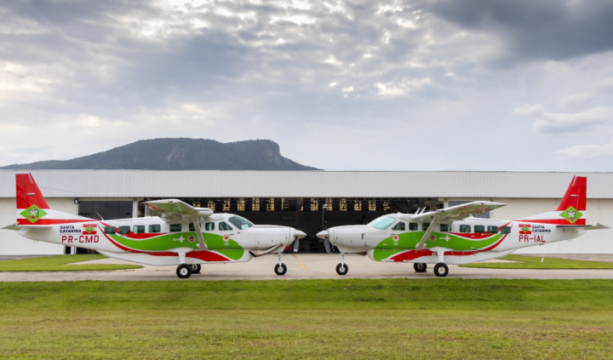 Aeronave ARCANJO 04 operada pelo CBMSC