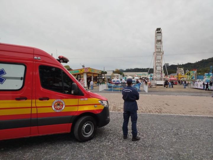 Bombeiros Militares de SC em ação na Festa da Cebola