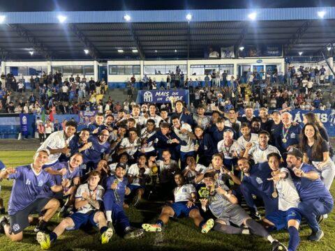 Título do time Caravaggio campeão do Catarinense Sub-21