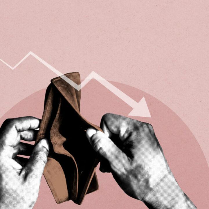 Gráfico representativo da inadimplência em Santa Catarina