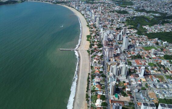 Imagem da inauguração da nova orla de Balneário Piçarras