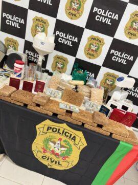 Laboratório de drogas encontrado em operação policial em Jurerê Internacional