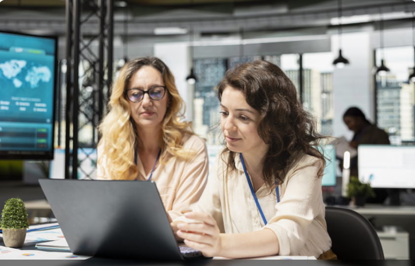 Mulheres em reunião de negócios