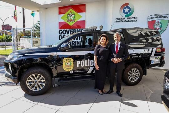 Viaturas modernas da Polícia Civil de Santa Catarina