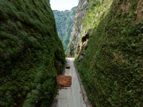 Serra do Corvo Branco - Obras na SC-370